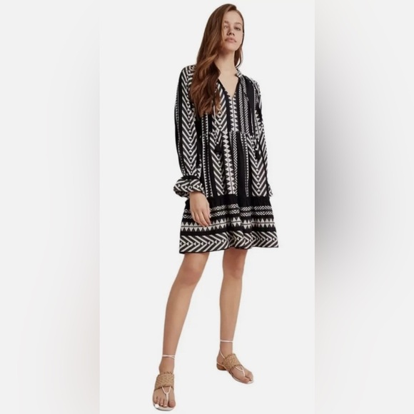 Anthropologie Dresses & Skirts - Anthropologie Maeve Tunic Dress, black/white, size S